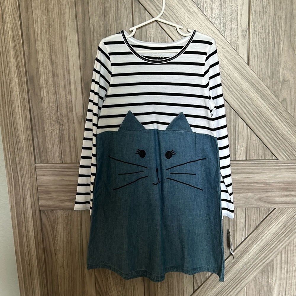 Girl’s Harper Canyon Cat Dress, Size 7, New With Tags!